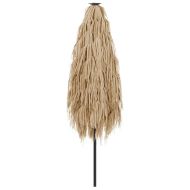 Градински чадър със стоманен прът, кафяв 268x268x226 см