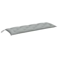 Възглавници за градински пейки 2 бр меланж сив 150x50x7 см