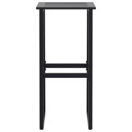 Бар табуретки 4 бр черни 38x38x80 см прахово боядисана стомана