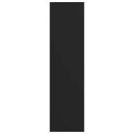 Библиотека/ТВ шкаф, черна, 36x30x114 см, инженерно дърво