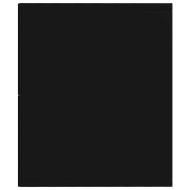 Библиотека/ТВ шкаф, черна, 36x30x114 см, инженерно дърво