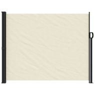 Прибираща се странична тента, кремава, 160x500 см