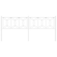 Метална резервна табла за легло, бяла, 193 см