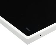 Градински комплект от 13 части, с възглавници, бял, текстилен