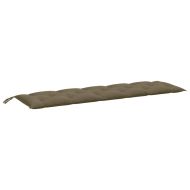Възглавници за градински пейки 2 бр таупе 180x50x7 см плат