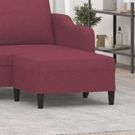 Табуретка, виненочервена, 70x55x41 см, плат