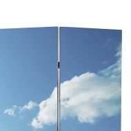 Сгъваем параван за стая, 120x170 см, плаж