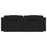 Мека табла за легло Viana, черна, 140 см, изкуствена кожа