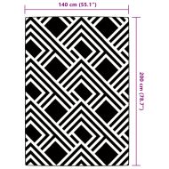 Килим за открито, ARAKIL сив, 140x200 см, PP