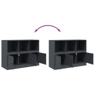 Бюфет, антрацит, 99x39x73 см, стомана