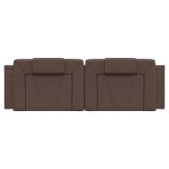 Мека табла за легло Viana, кафява, 160 см, изкуствена кожа