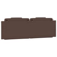 Мека табла за легло Viana, кафява, 160 см, изкуствена кожа