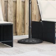 Основа за чадър за прътове Ø38/48 мм 9 кг полукръгла