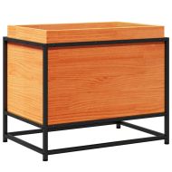 Градинска кашпа, восъчнокафява, 60x40x50 см, борово дърво масив