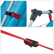 Семейна палатка с веранда 9-местна синя бързо освобождаване