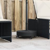 Основа за чадър с колелца за пръти Ø38/48 мм 27 кг кръгла