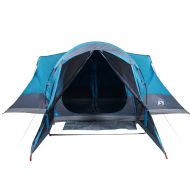 Семейна палатка, типи, 8-местна, синя, водоустойчива
