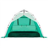 Плажна палатка, 3-местна, морско зелено, бързо освобождаване