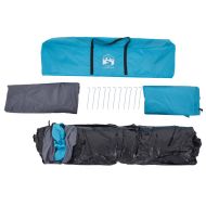 Семейна палатка куполна 10-местна синя бързо освобождаване