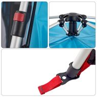 Семейна палатка куполна 10-местна синя бързо освобождаване