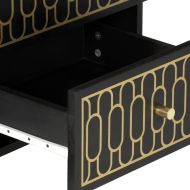 Нощни шкафчета, 2 бр, 40x33x46 см, манго масив