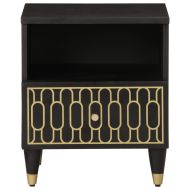 Нощни шкафчета, 2 бр, 40x33x46 см, манго масив