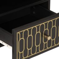 Нощни шкафчета, 2 бр, 40x33x46 см, манго масив