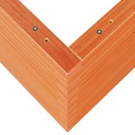 Градинска кашпа, восъчнокафяв, 110x60x68,5см борово дърво масив