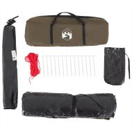 Риболовна палатка за 4 души, масленозелена, водоустойчива