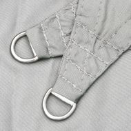 Слънцезащитно платно светлосиво 3x4x5 м 100% полиестер Оксфорд