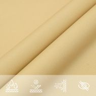 Слънцезащитно платно пясъчно 3x4x5 м 100% полиестер Оксфорд