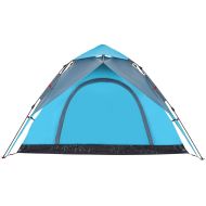 Къмпинг палатка куполна 5-местна синя бързо освобождаване