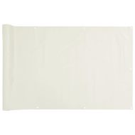 Параван за тераса, бял, 1000x120 см, PVC