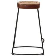 Бар табуретки 2 бр тъмнокафяви 41x29x62 см
