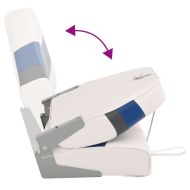 Сгъваеми седалки за лодки 2 бр с висока облегалка 44x38x55 см