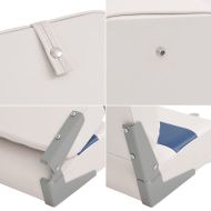 Сгъваеми седалки за лодки 2 бр с висока облегалка 44x38x55 см