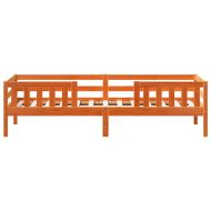 Рамка за легло без матрак, восъчнокафяв, 100x200 см, бор масив