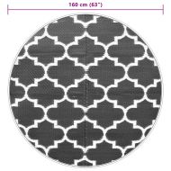Килим за открито, ARAKIL Синьо, Ø160 см, PP