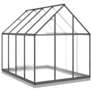 Оранжерия с основа рамка антрацит 224x169x202 см алуминий