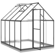 Оранжерия с основа рамка антрацит 224x169x202 см алуминий