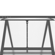 Оранжерия с основа рамка антрацит 334x169x202 см алуминий