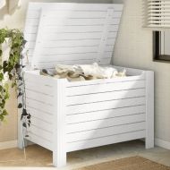 Сандък за съхранение с капак RANA, бял, 100x49x54 см, бор масив
