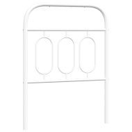 Метална резервна табла за легло, бяла, 75 см