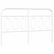 Метална резервна табла за легло, бяла, 140 см