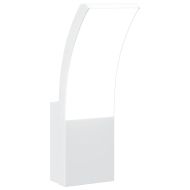 Външна LED стенна лампа, бяла, лят алуминий