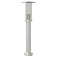 Външна подова лампа, сребриста, 60 см, неръждаема стомана