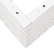 Градински сандък, бял, 90x60x46 см, масивна борова дървесина