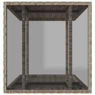 Бистро комплект с възглавници 3 части бежов полиратан