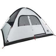 Семейна куполна палатка 6 души бял затъмняващ плат водоустойчив