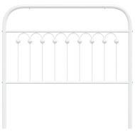 Метална резервна табла за легло, бяла, 100 см